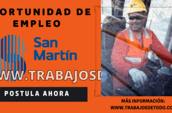 San Martín ofrece nuevas plazas en distintas áreas de su empresa
