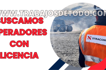Se están buscando choferes y operador con licencia