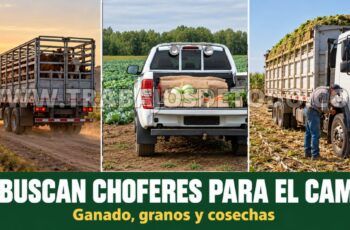 Empleos para choferes que mueven ganado, granos y cosechas
